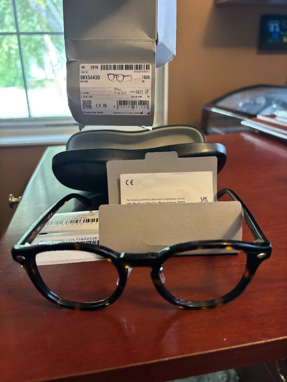 Ray-Ban RX5443D 2012 Havana Tortoise Eyeglasses Frame 49-20-145 | Store Display